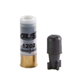 ALS 12 Gauge Rubber Fin Rocket Cartridge for non-lethal blunt trauma